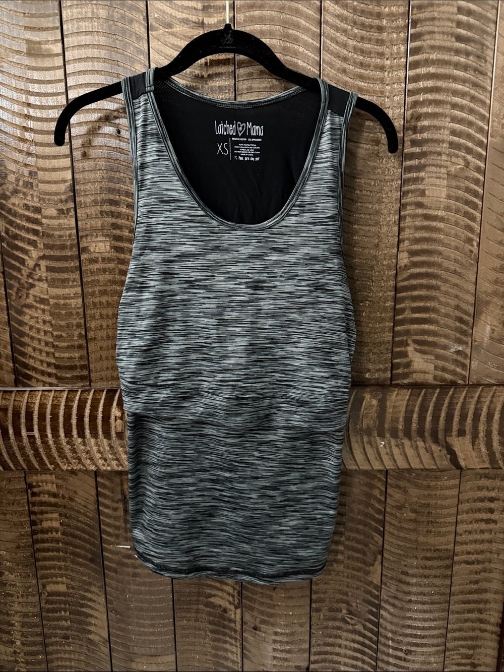 Latched Mama Gray Maternity/Nursing Tank